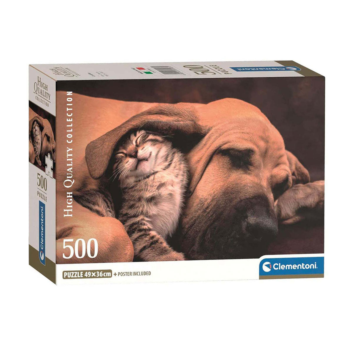 Clementoni Rompecabeza Perro Y Gato Acurrucados 500 Pza