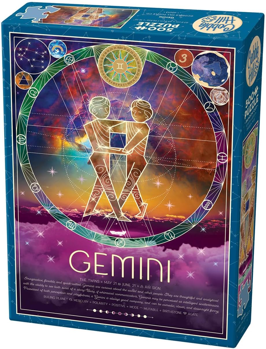 Cobble Hill Rompecabezas Zodiaco Geminis 500 Pz