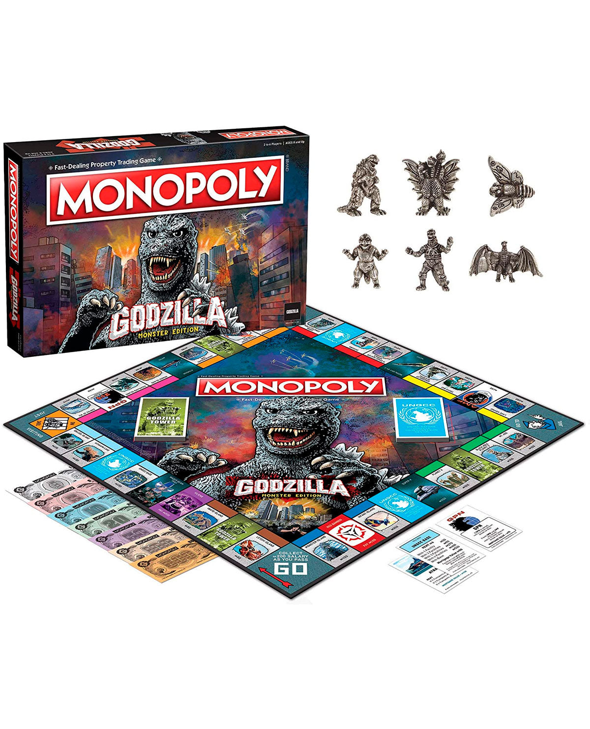 The Op Games Monopoly Godzilla Monster Edition juego de mesa