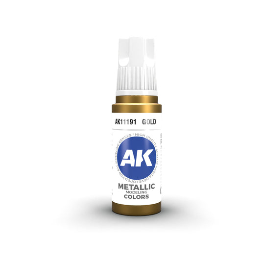 Ak Pintura Acrílica Gama Metallic AK11001 Gold 18ml