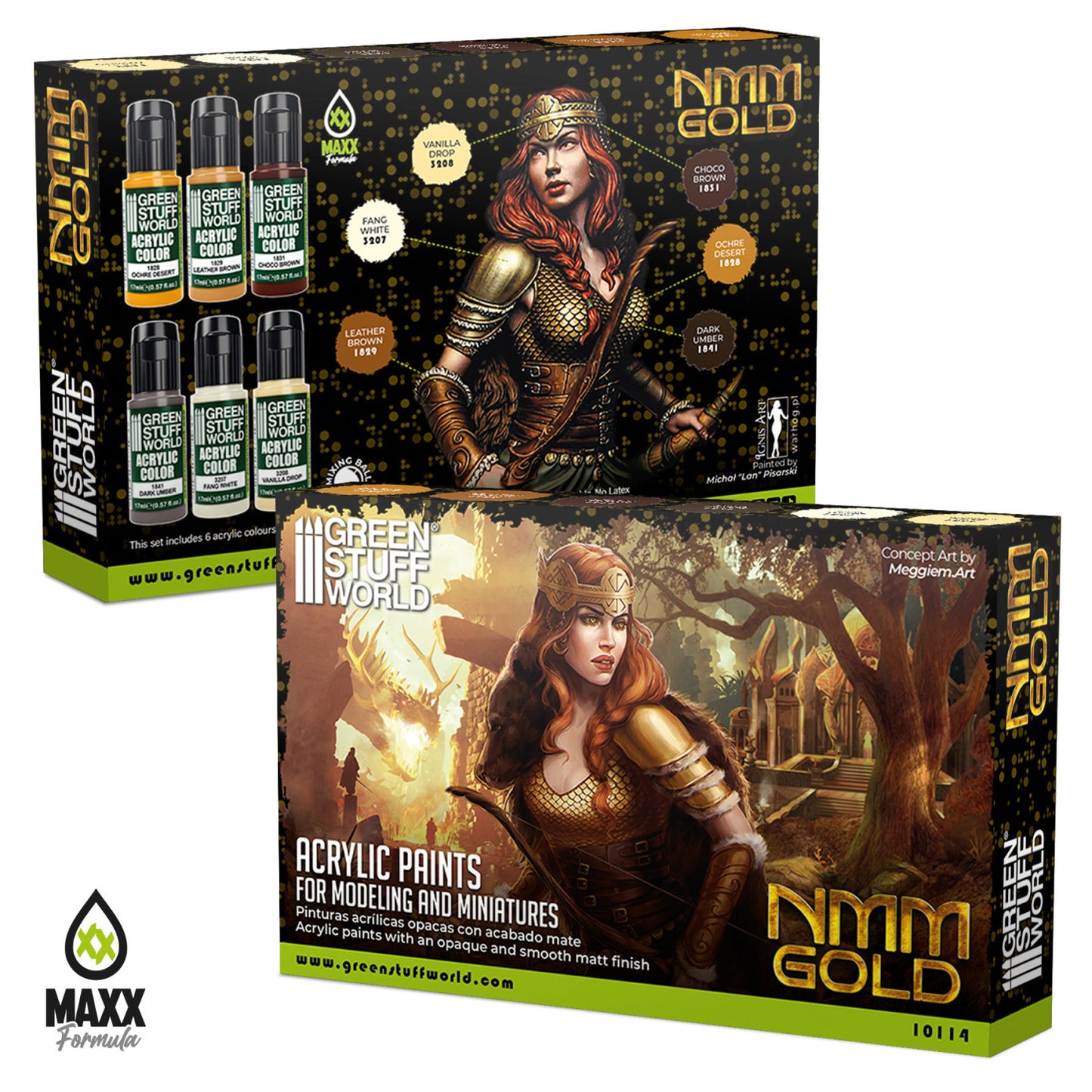 Green Stuff World Set Pintura Nmm Dorado 17ml 10114