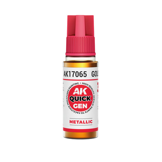 AK Pintura Acrílica Quickgen AK17065 Metallic Gold 18ml