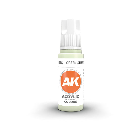 Ak Pintura Acrilica Gama Generica AK11005 Greenish White 18ml