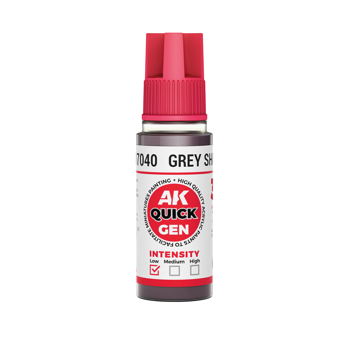 AK Pintura Acrílica Quickgen AK17040 Intensity Low Grey Shadow 18ml