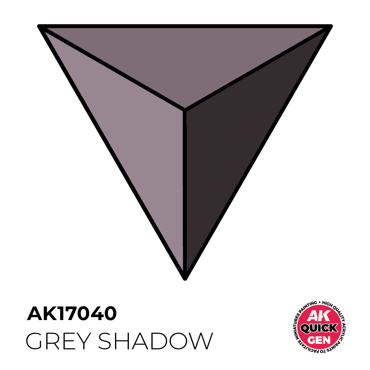 AK Pintura Acrílica Quickgen AK17040 Intensity Low Grey Shadow 18ml