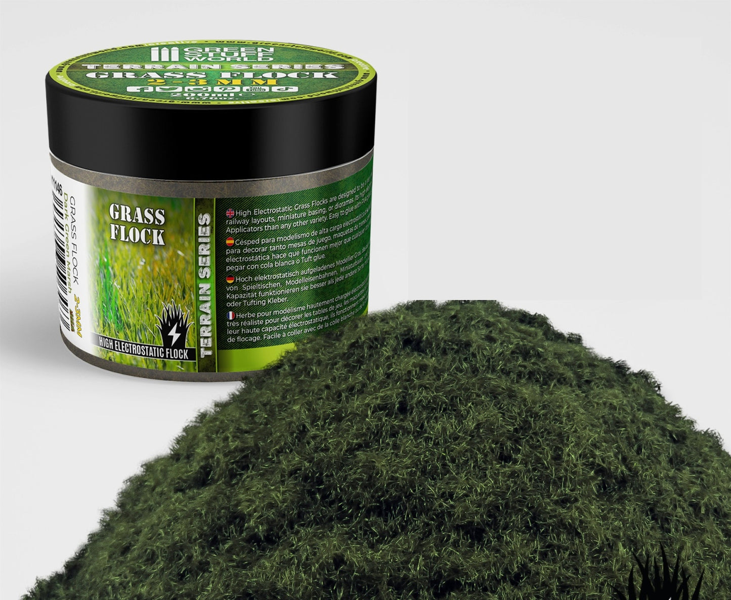 Green Stuff World Cesped Electrostatico 2-3mm Dark Green Marsh 200ml