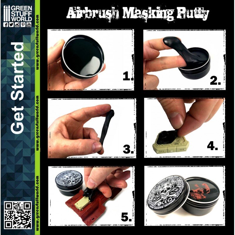 Green Stuff World Masking Putty Masilla Para Enmascarar  60g