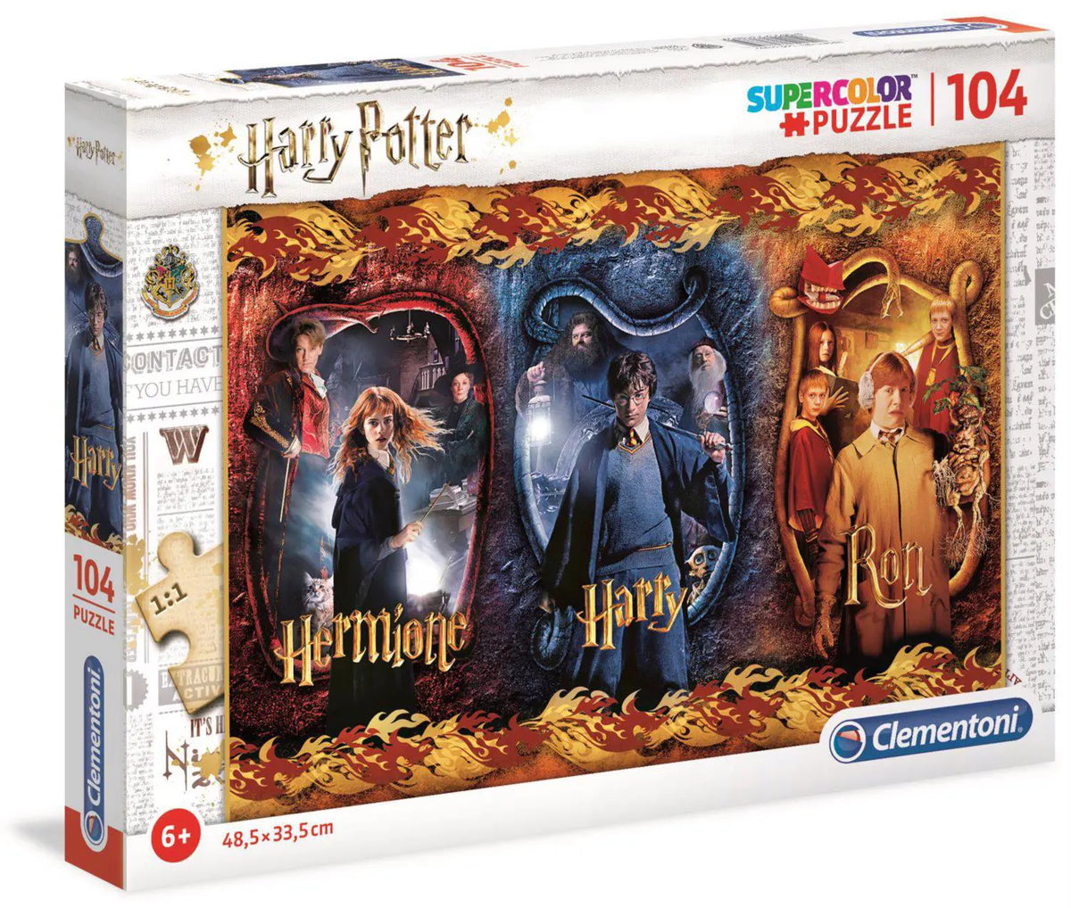 Clementoni Rompecabezas Harry Potter, Hermion y Ron 104 pzas