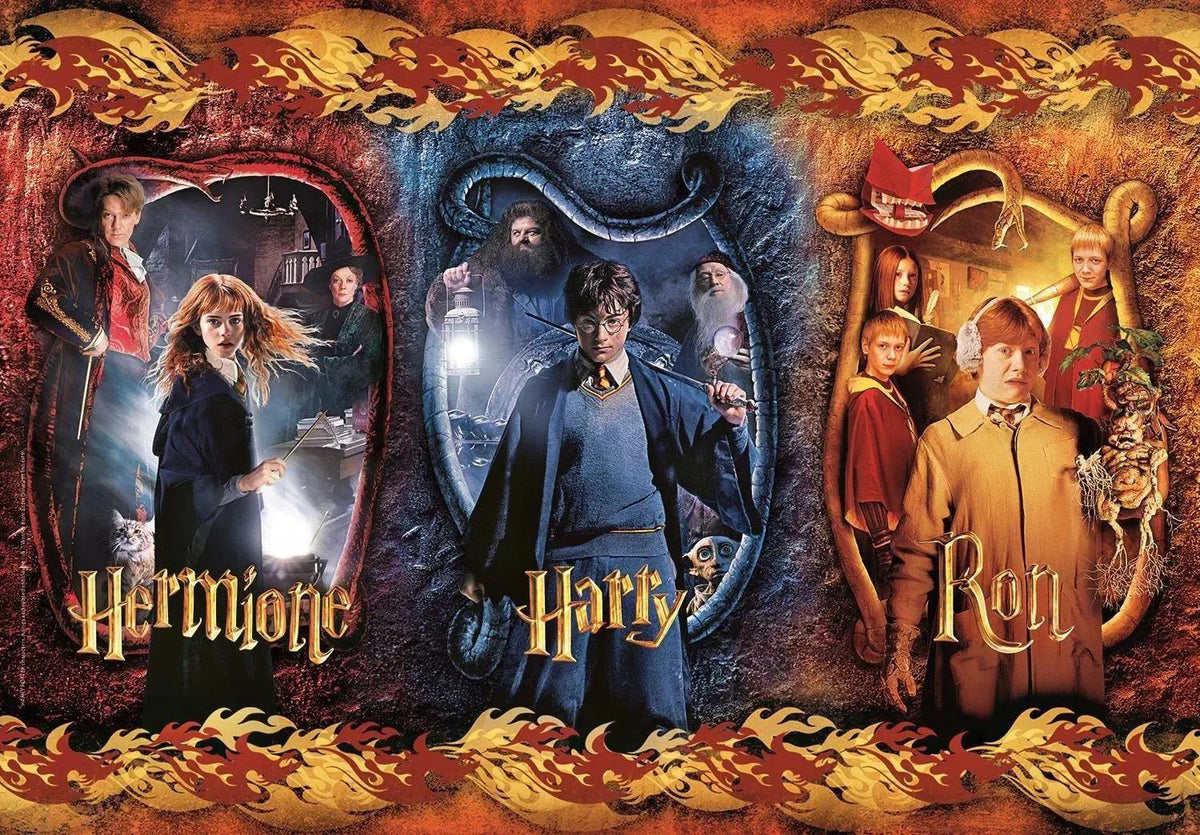 Clementoni Rompecabezas Harry Potter, Hermion y Ron 104 pzas