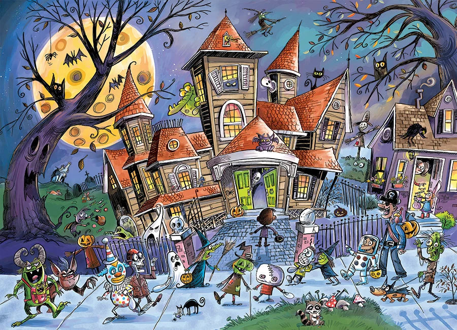 Cobble Hill Rompecabezas Casa Embrujada Halloween 350 Pzas