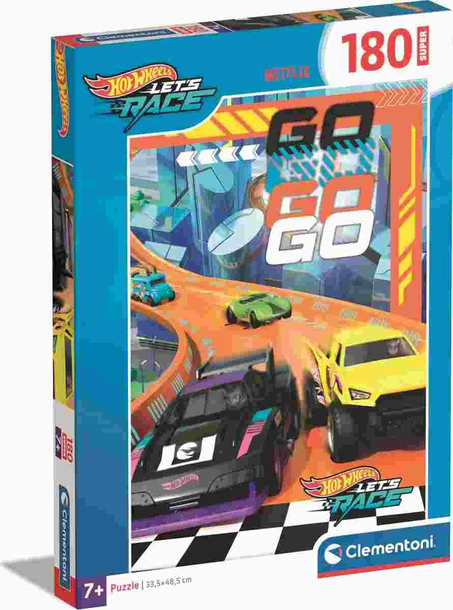 Clementoti Rompecabezas Hot Wheels Let's Race 180 Pza