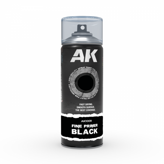 Ak Interactive Fine Primer Black 400ml Ak1009