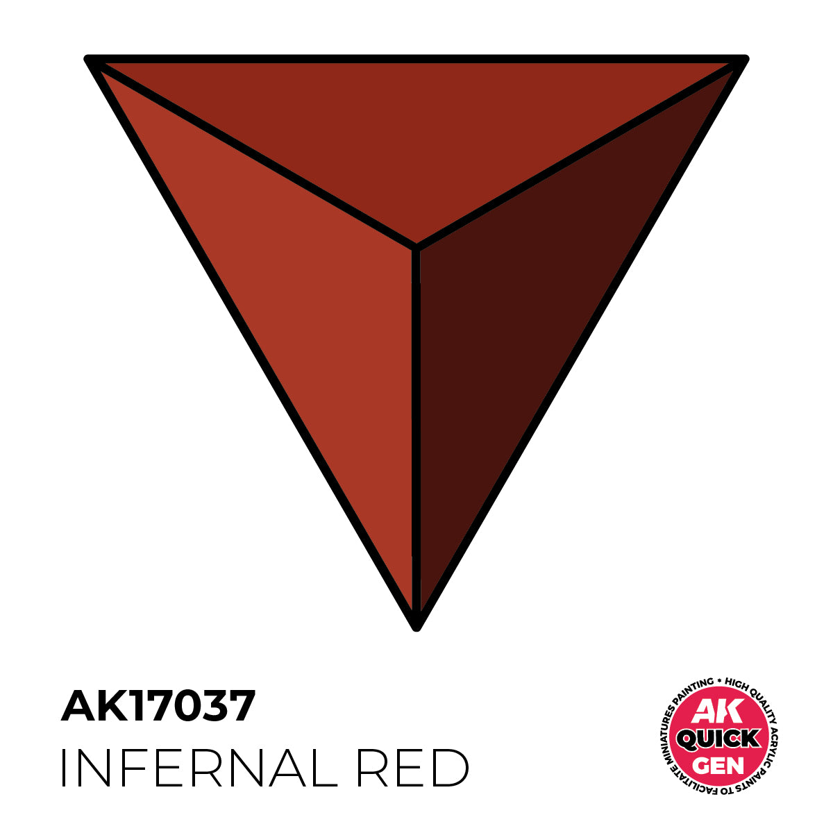 AK Pintura Acrílica Quickgen AK17037 Intensity High Infernal Red 18ml