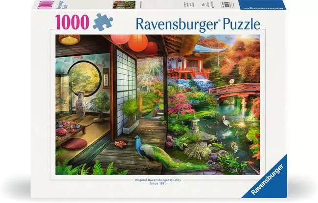 Ravensburger Rompecabezas Jardin Japones casa de Té 1000 Pza