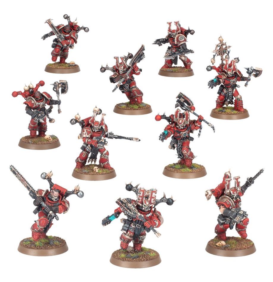 Games Workshop Warhammer 40k World Eaters Khorne Berzerkers