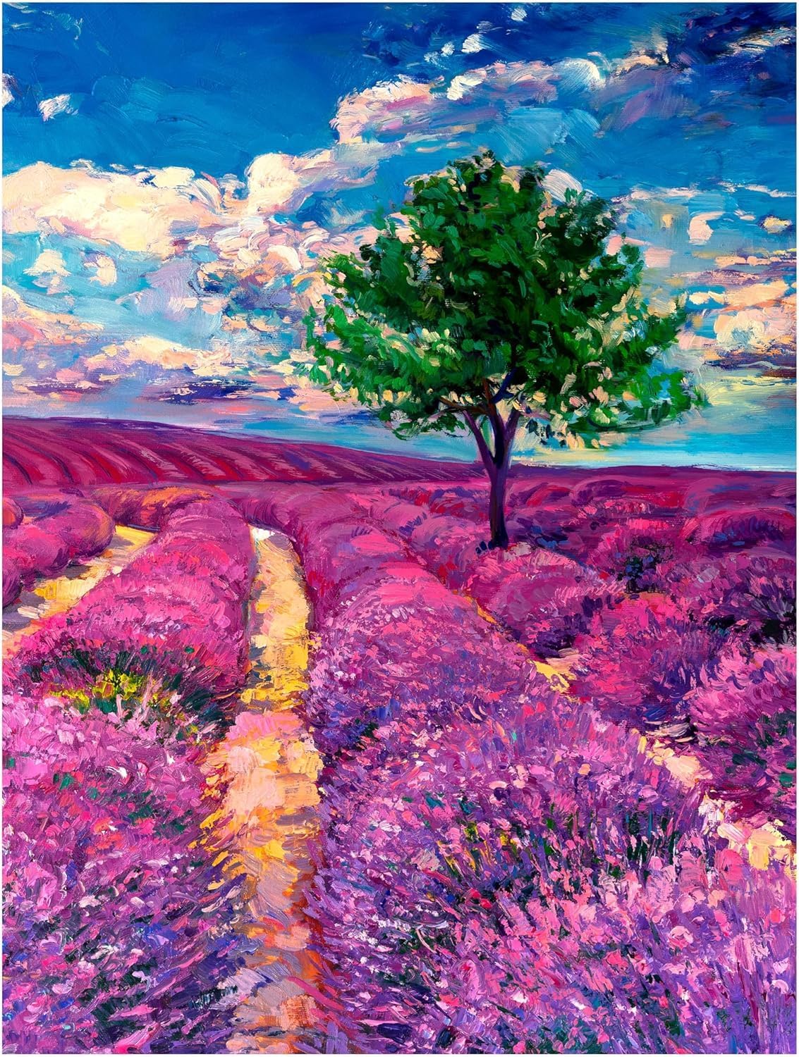 KI Rompecabezas Aromaterapia Campos De Lavanda Y Vela 500 Pz