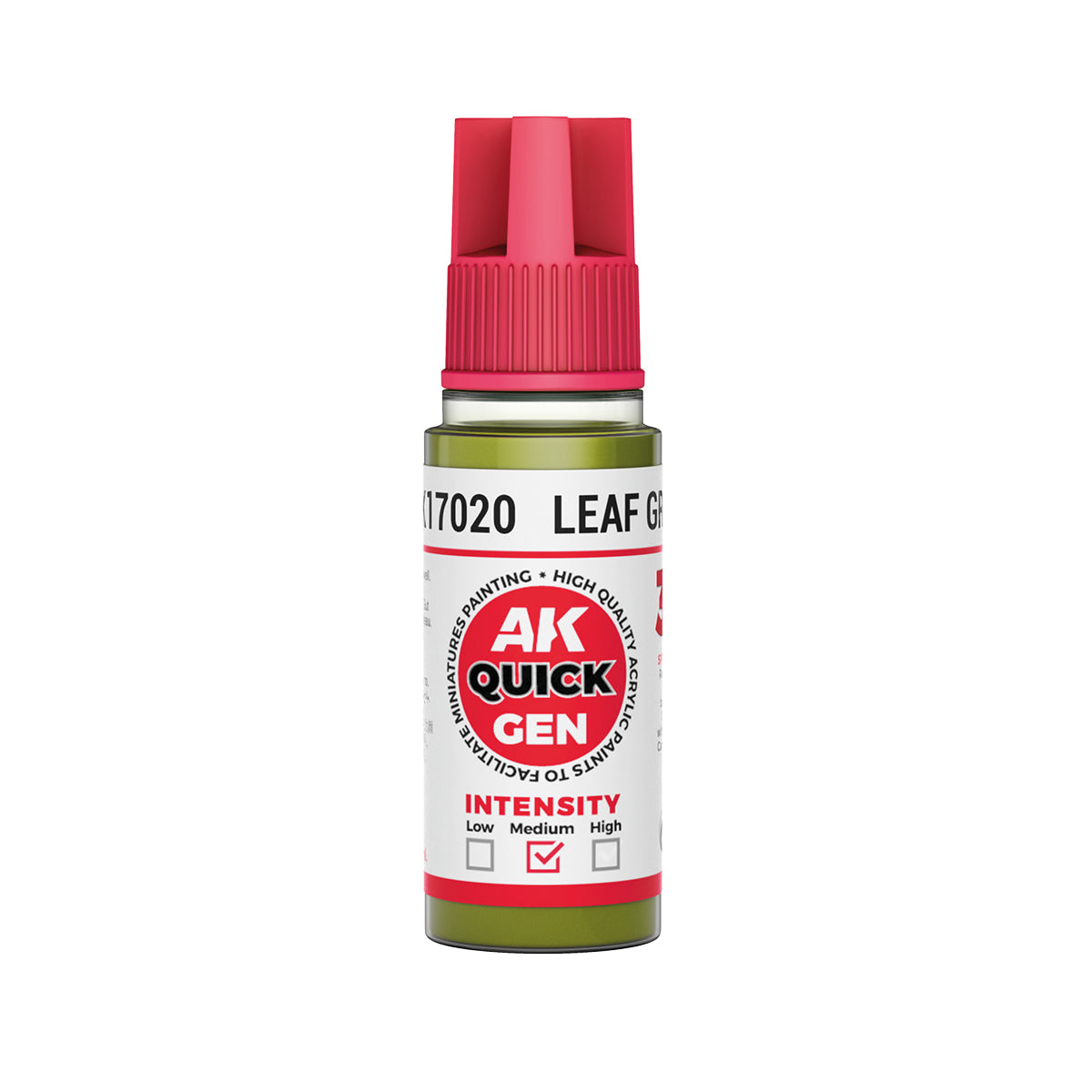 AK Pintura Acrílica Quickgen AK17020 Intensity Medium Leaf Green 18ml