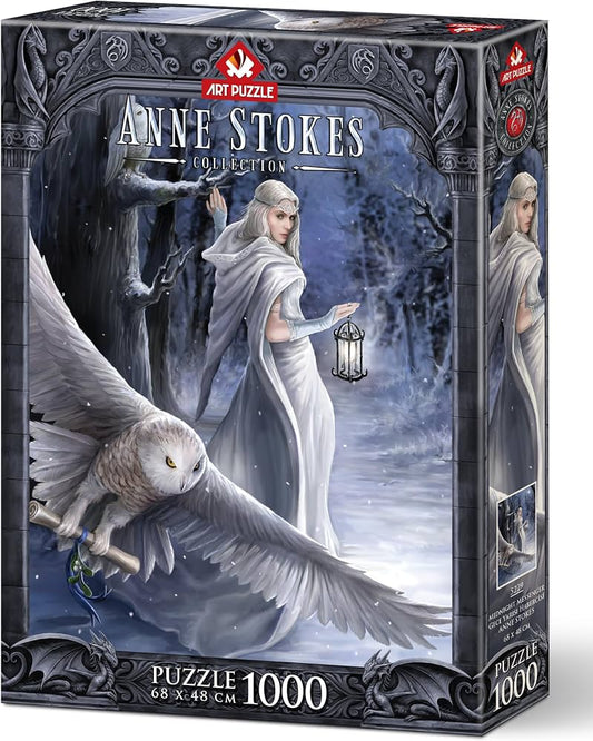 Art Puzzle Rompecabezas Mensajero Noche Anne Stokes 1000 pza