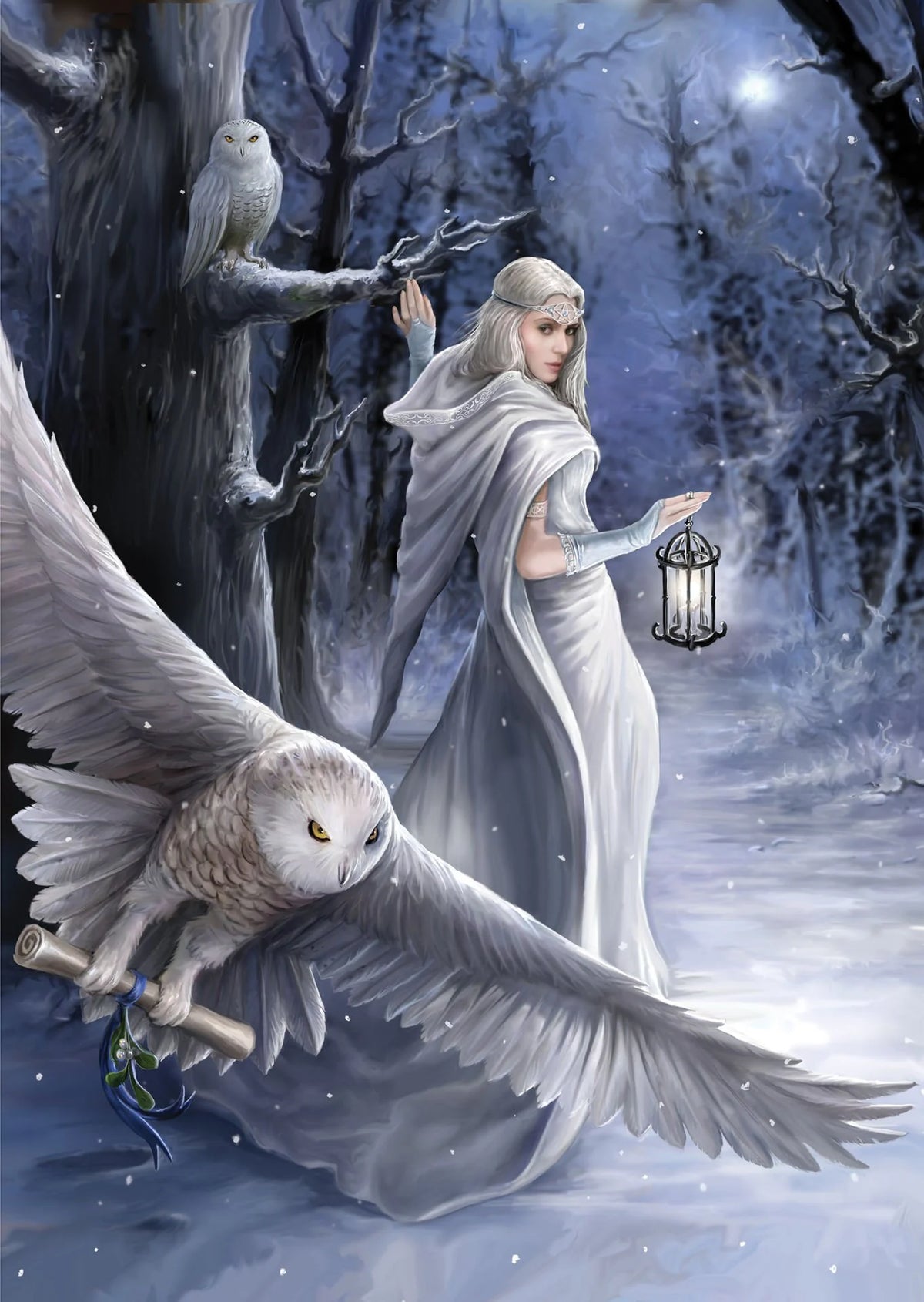 Art Puzzle Rompecabezas Mensajero Noche Anne Stokes 1000 pza