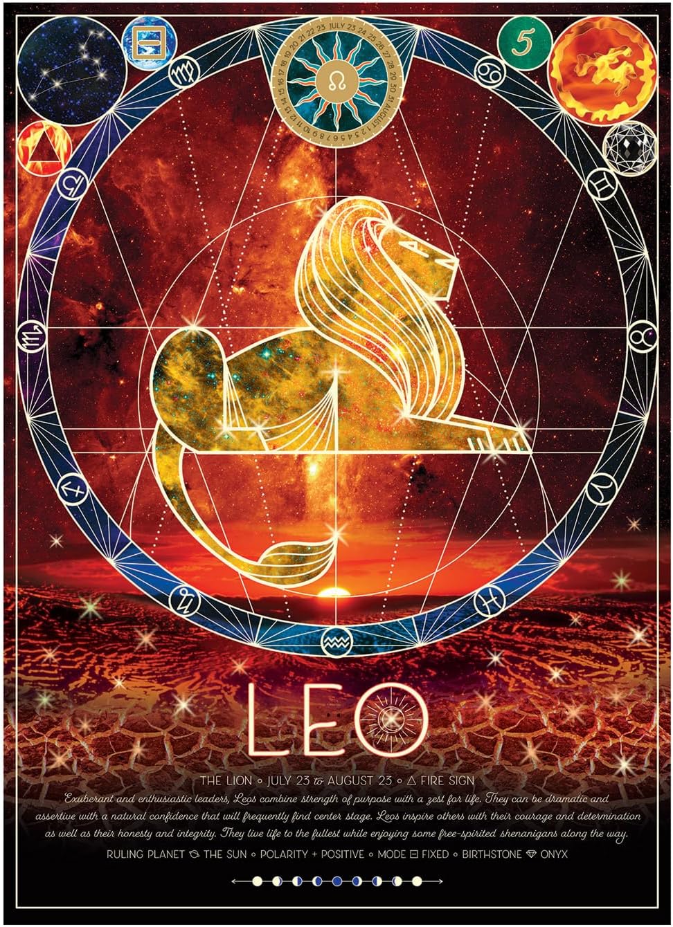 Cobble Hill Rompecabezas Zodiaco Leo 500 Pz