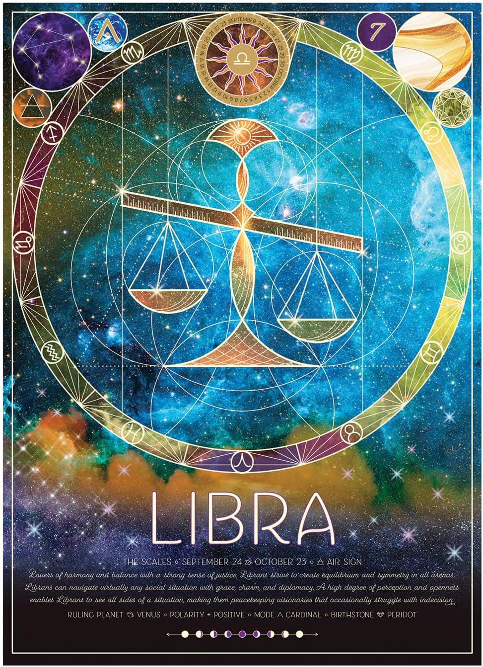 Cobble Hill Rompecabezas Zodiaco Libra 500 Pz