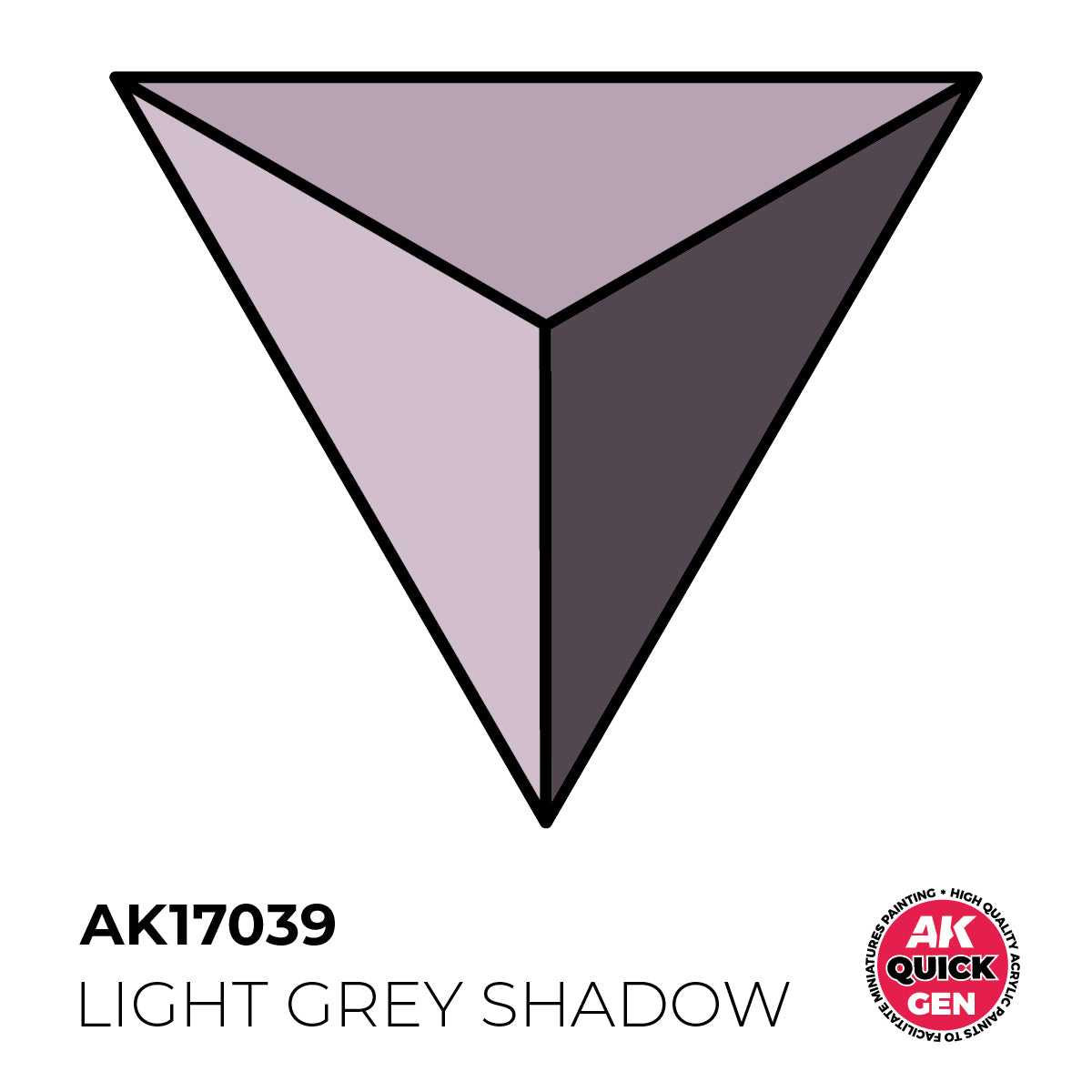 AK Pintura Acrílica Quickgen AK17039 Intensity Low Light Grey Shadow 18ml