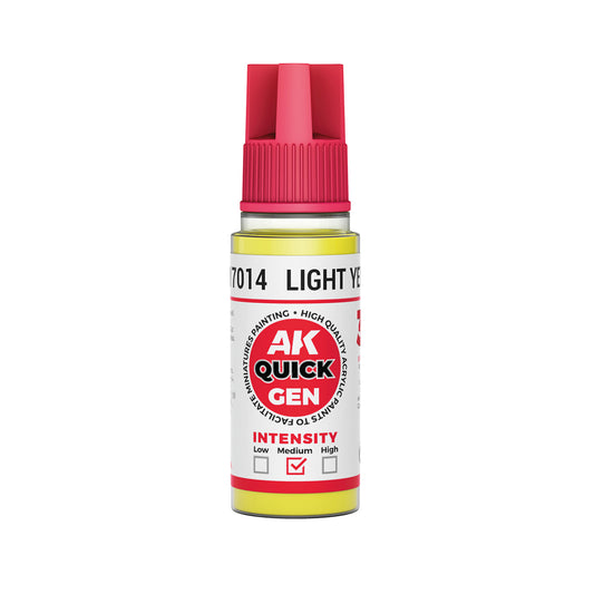 AK Pintura Acrílica Quickgen AK17014 Intensity Medium Light Yellow 18ml