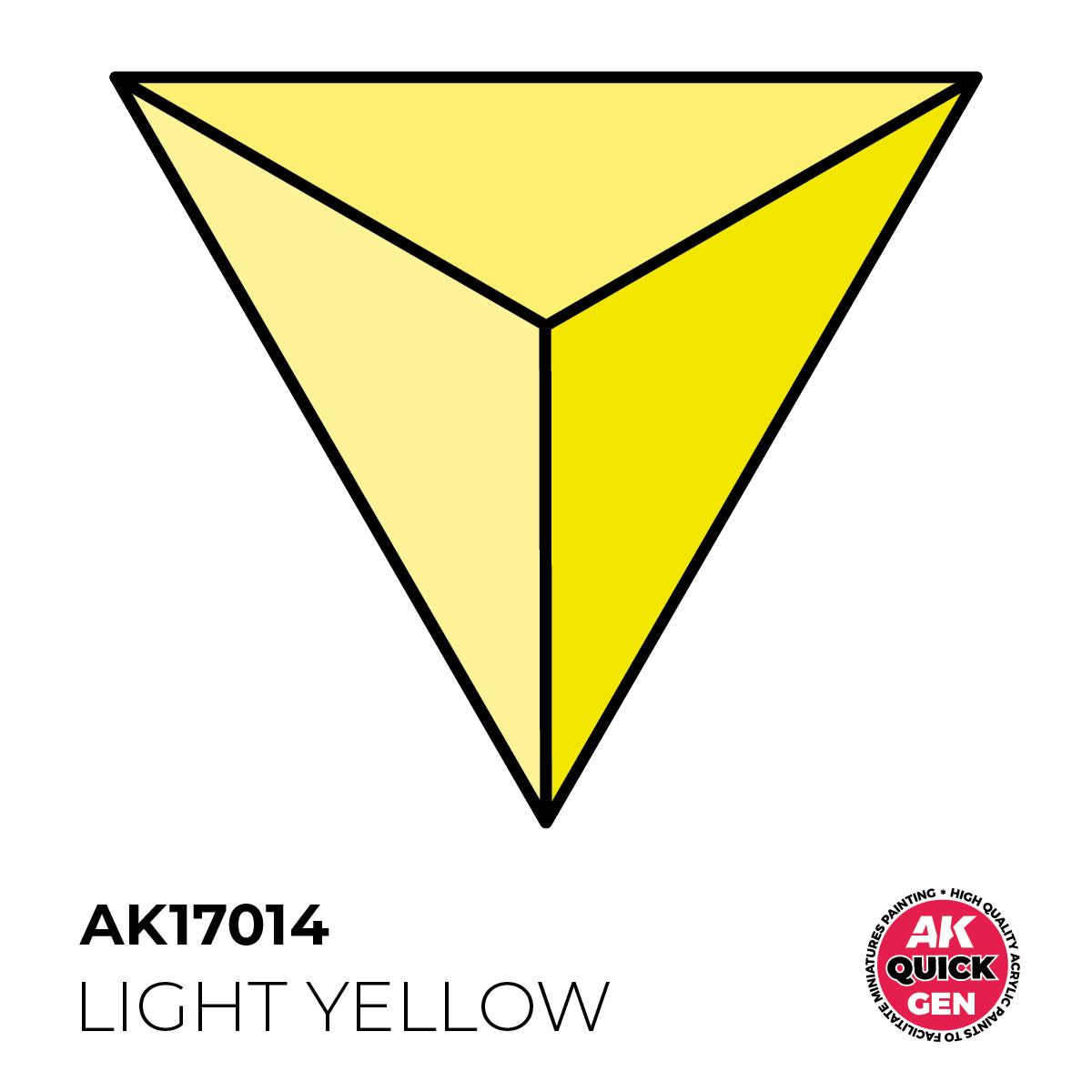 AK Pintura Acrílica Quickgen AK17014 Intensity Medium Light Yellow 18ml