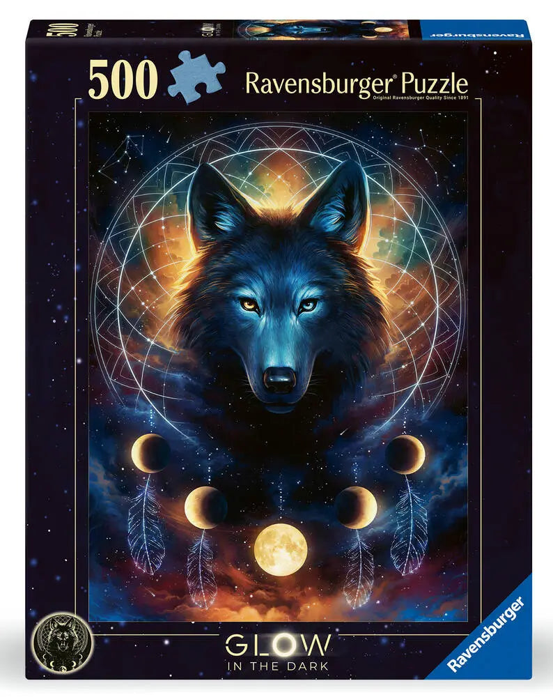 Ravensburger Rompecabezas Lobo Brillante 500 Pza