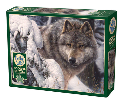 Cobble Hill Rompecabezas Lobo Maestro En La Nieve 1000 Pza