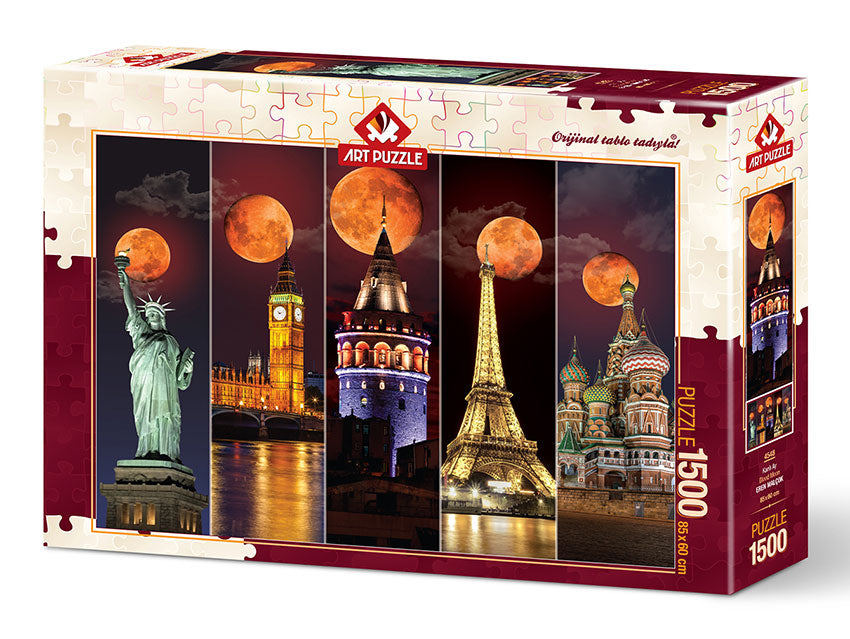 Art Puzzle Rompecabezas Lunas de Sangre del mundo 1500 Pzas