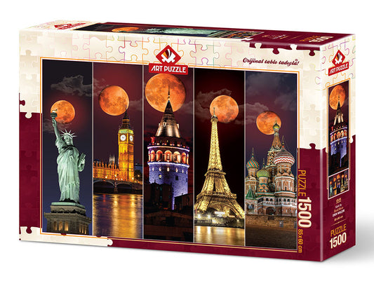 Art Puzzle Rompecabezas Lunas de Sangre del mundo 1500 Pzas