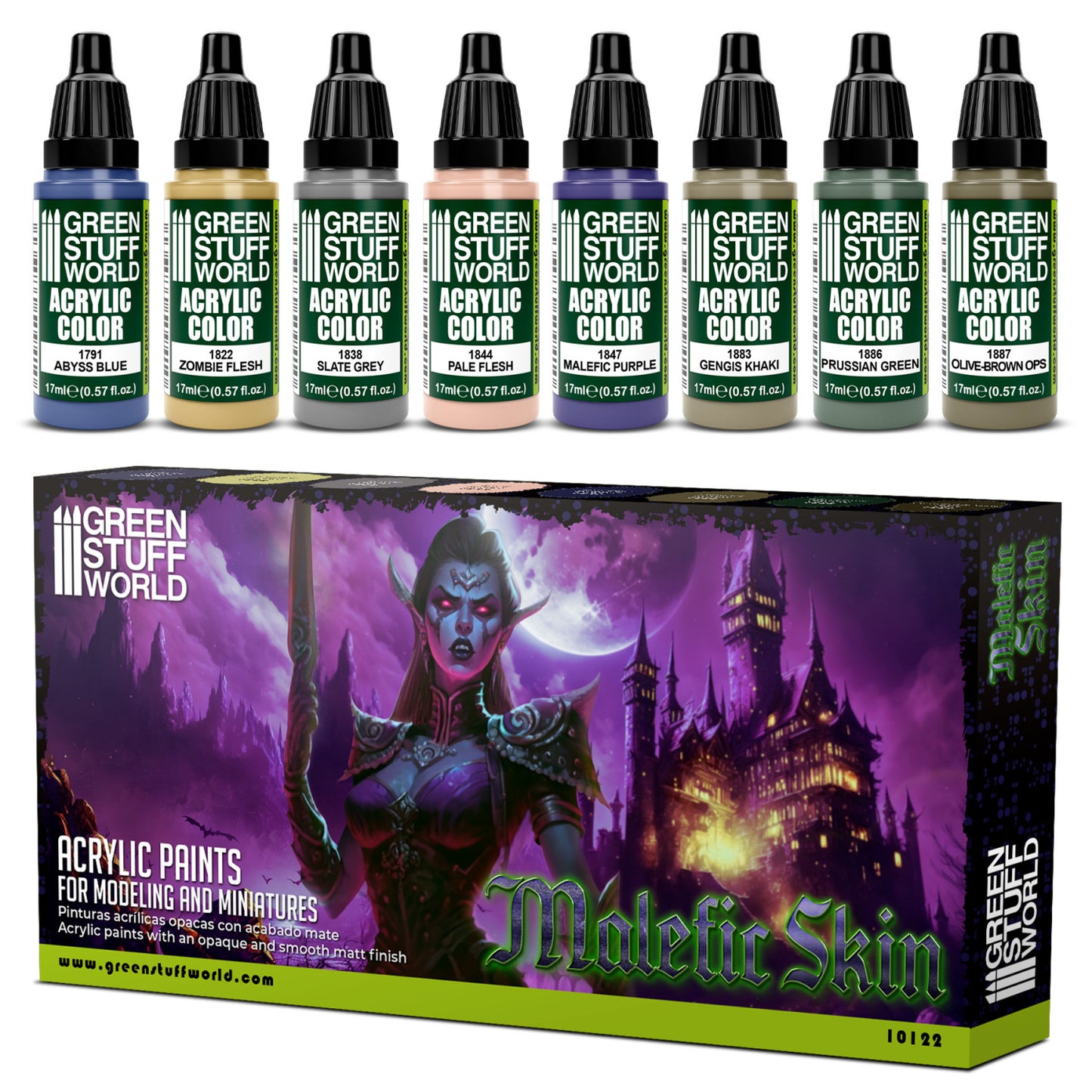 Green Stuff World Set pintura Piel Malefica 17ml 10122