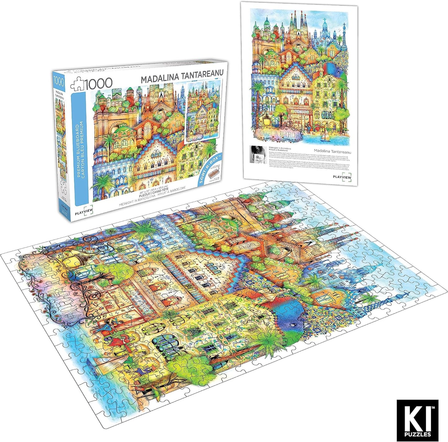 Ki Puzzles Rompecabezas Medianoche En Barcelona 1000 Pza