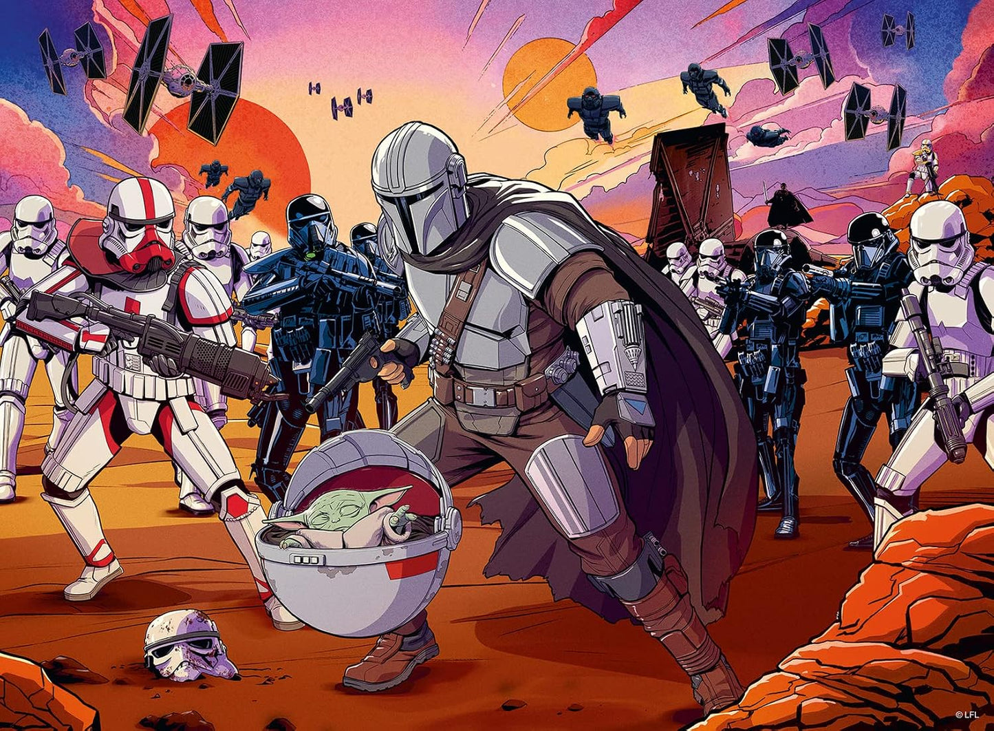 Ravensburger Rompecabezas The Mandalorian El Reto 200 Pza