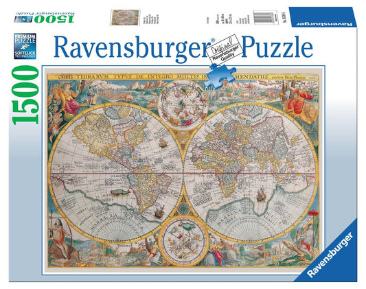 Ravensburger Rompecabezas Mapa Del Mundo 1594 1500 Pza
