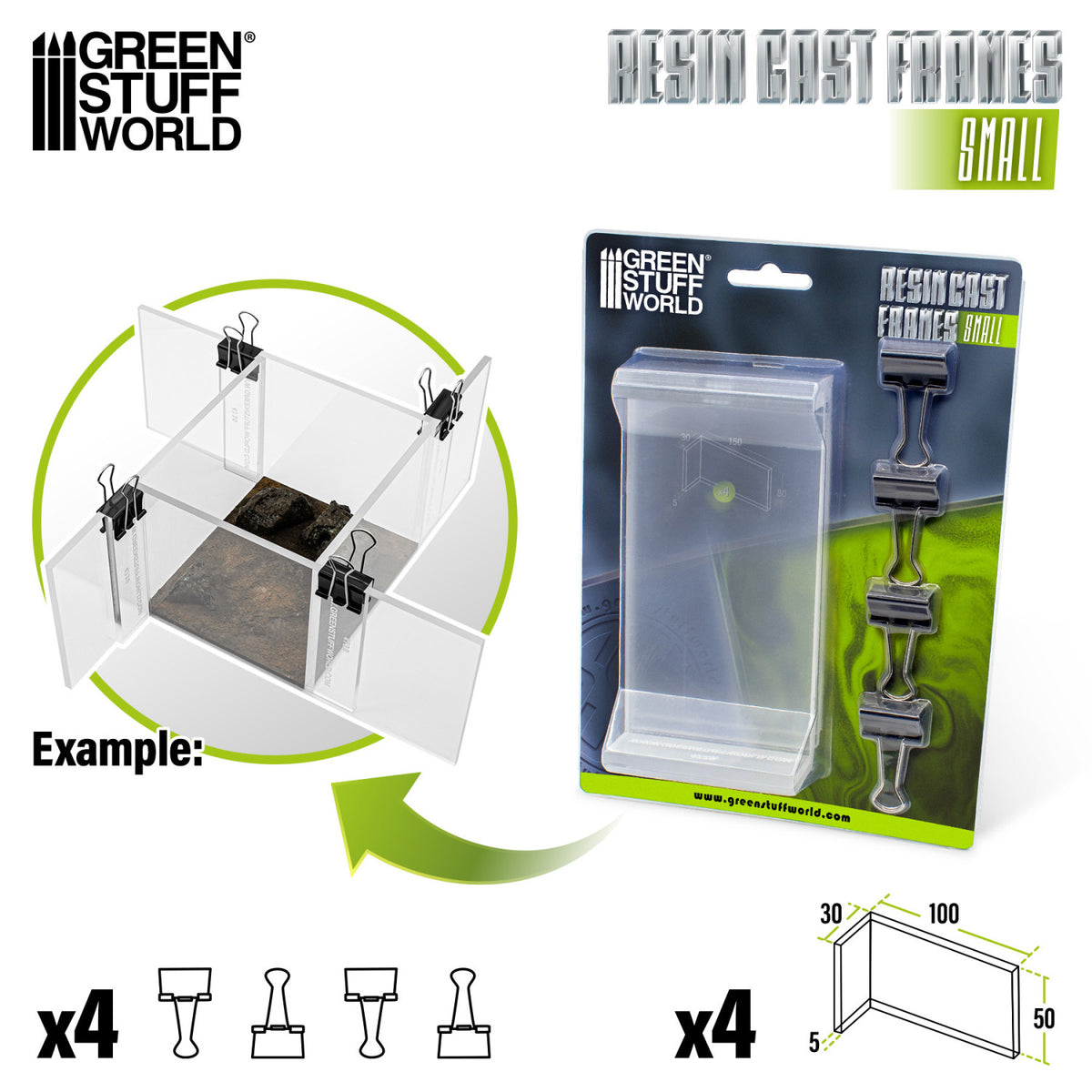 Green Stuff World Marcos ajustables para moldes