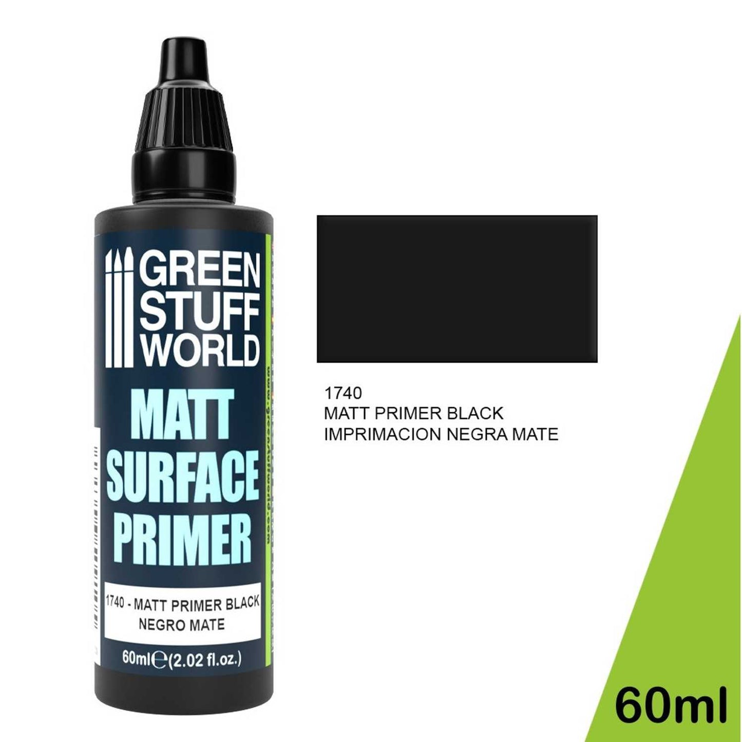 Green Stuff World Imprimación Negro Mate 60ml 1740