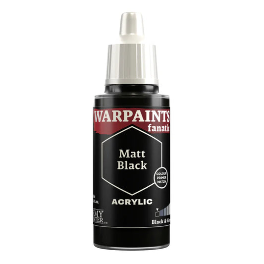 Army Painter Warpaints Fanatic matt black 18ml Pintura Acrilica