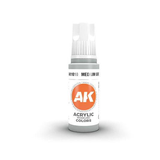 Ak Pintura Acrilica Gama Generica AK11010 Medium Grey 18ml