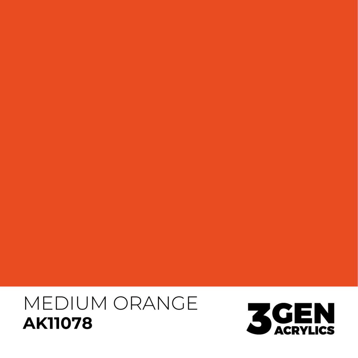 Ak Pintura Acrílica Gama Genérica AK11078 Medium Orange 18ml