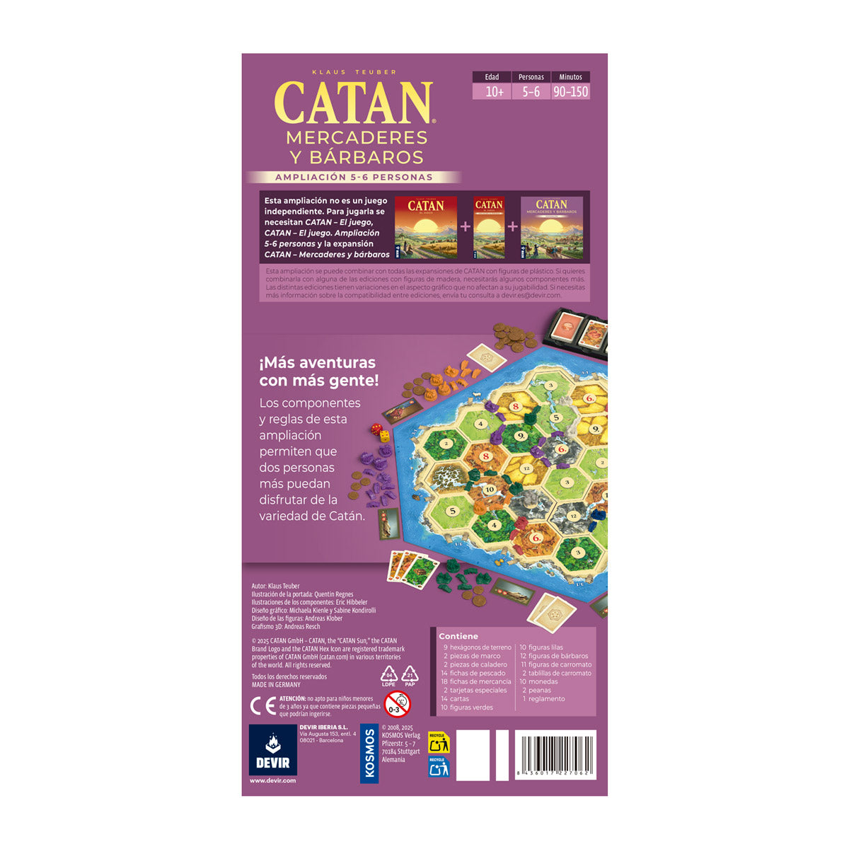 Catan Mercaderes Y Bárbaros Ampliación  - En Español Juego D