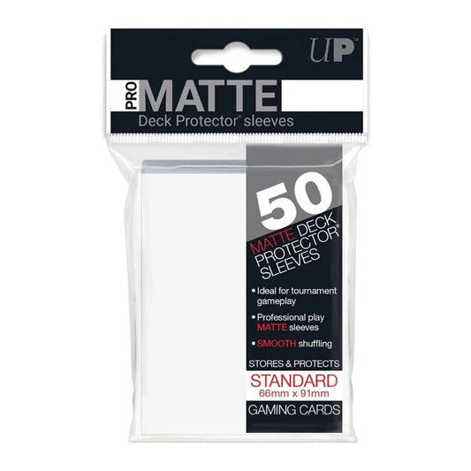 Ultra Pro Pro Matte Micas Standard 66x91 Blanco Pack 50