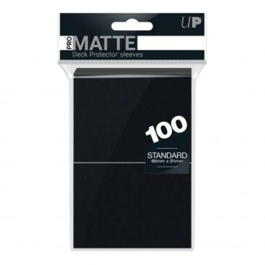 Ultra Pro Matte Micas Standard 66x91mm Negro Pack 100