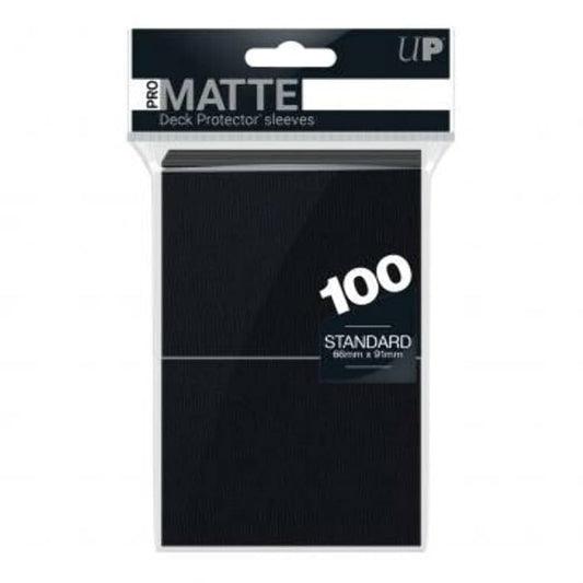 Ultra Pro Matte Micas Standard 66x91mm Negro Pack 100