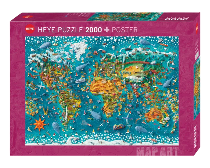 Heye Rompecabezas Drake Mundo Miniatura 2000 Pza