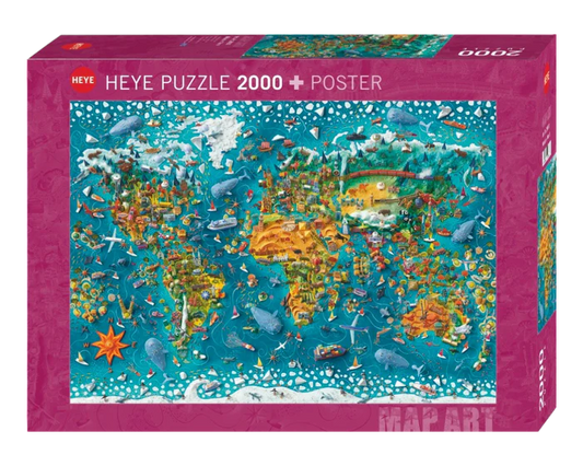 Heye Rompecabezas Drake Mundo Miniatura 2000 Pza