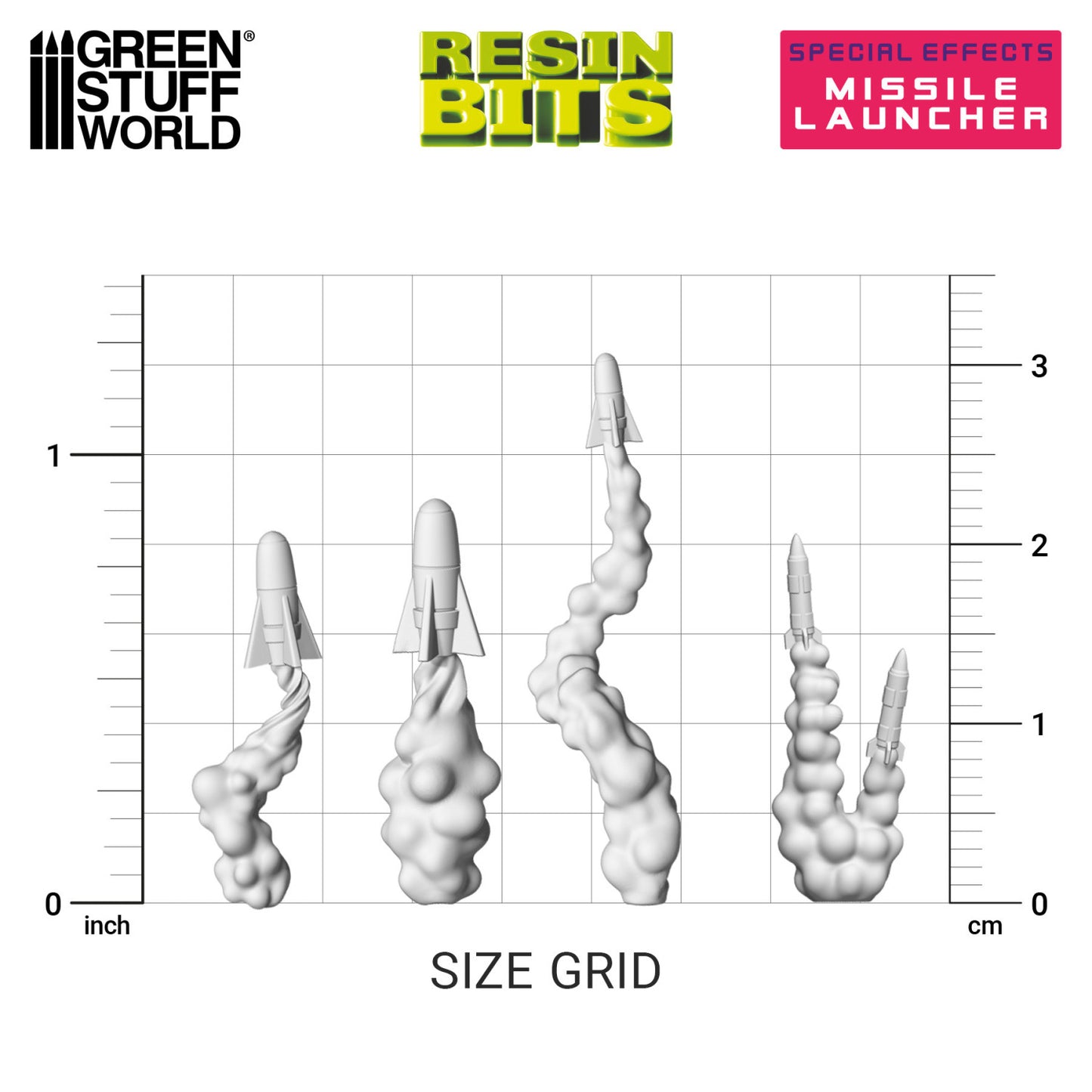 Green Stuff World Efecto Lanzamisiles para modelismo 1:48