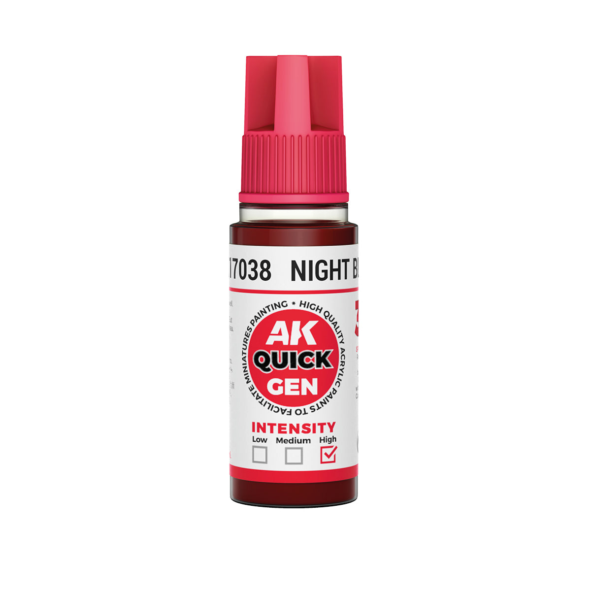 AK Pintura Acrílica Quickgen AK17038 Intensity High Night Blood 18ml