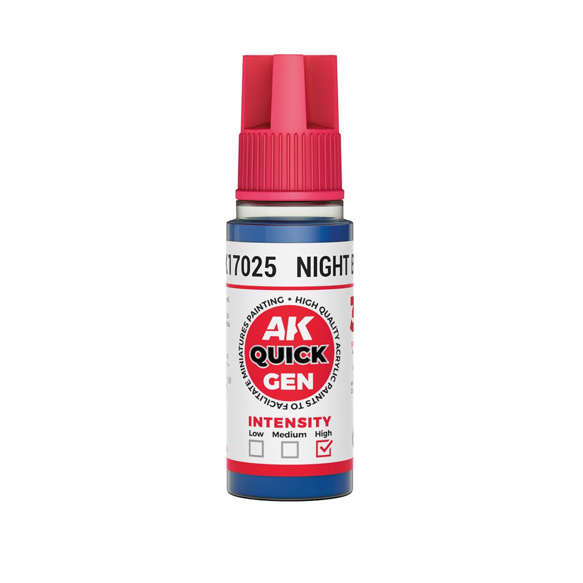 AK Pintura Acrílica Quickgen AK17025 Intensity High Night Blue 18ml